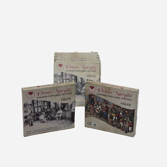 Shisha Folie von Elmas Originale, stabile Qualität und optimale Hitzeverteilung.